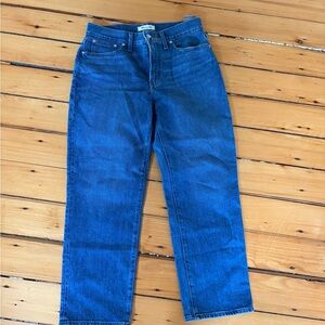 Madewell Women’s 29P The Perfect Vintage Straight Jeans in Classic Blue
